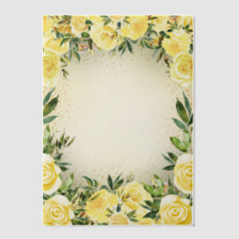 Gelbe Blumengrün Goldmedaille Glitzer Vellum Weddi Pergament Einladungen