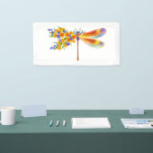 Gelbe Blumenlibelle Banner (Messe)