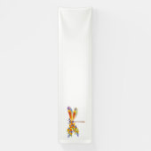 Gelbe Blumenlibelle Banner (Vertikal)