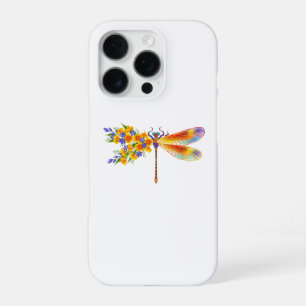 Gelbe Blumenlibelle iPhone 16 Pro Hülle