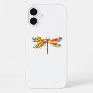 Gelbe Blumenlibelle iPhone 16 Plus Hülle