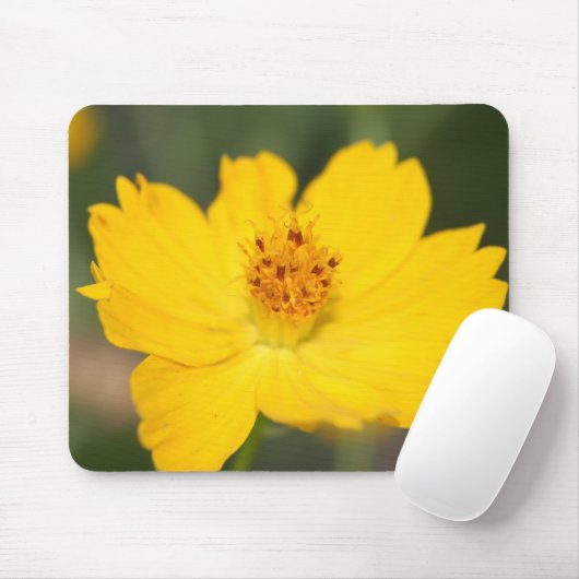 Gelbe Blumenmousepad Mousepad (Mit Mouse)