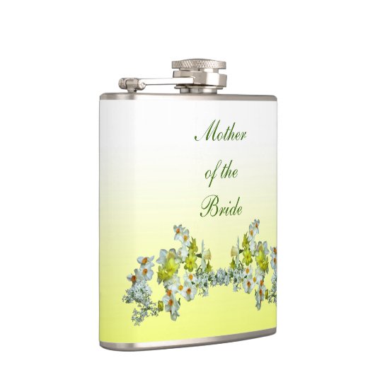 Gelbe Blumenmutter Flachmann (Rechts)