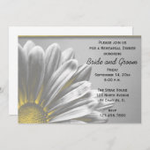 Gelbe Blumenstrauß Hochzeitliches Probe Abendessen Einladung (Vorne/Hinten)
