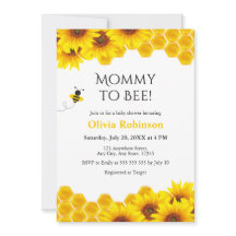 Gelbe Blumenwaben-Mommy-to-Bee-Baby-Party 