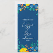 Gelbe Blumenzeremonie Details Programm (Vorderseite)