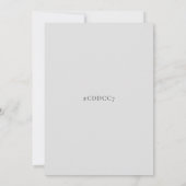 Gelbe Blumige Hochzeit Einladung (Rückseite)