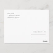 GELBE BLUSH AQUA BLUE WEDD RETTETE UNSER DATUM POSTKARTE (Rückseite)