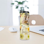 Gelbe Blüte 6 Fotos Collage & Benutzerdefinierter Thermosbecher