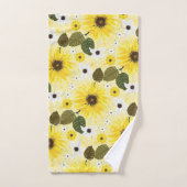 Gelbe Blüte Badhandtuch Set (Handtuch)