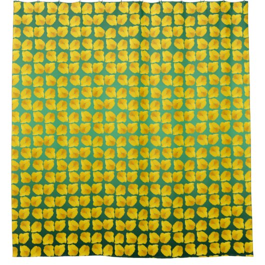 Gelbe Blüte Duschvorhang (Vorderseite)