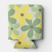 Gelbe Blüte Elegante Wasserfarben Botanisch Dosenkühler (Rückseite)