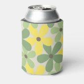 Gelbe Blüte Elegante Wasserfarben Botanisch Dosenkühler (Kanne Rückseite)