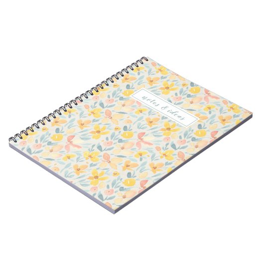 Gelbe Blüte Notizblock (Linke Seite)