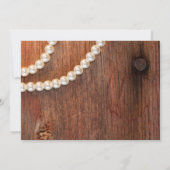 Gelbe Blüte und Brautparty aus Stallholz Einladung (Rückseite)