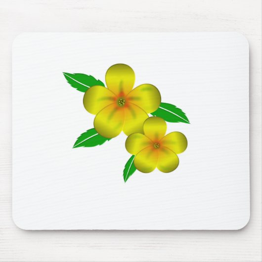 Gelbe Blüten aus Damiana Mousepad (Vorne)