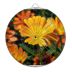 Gelbe Blüten Blume Kunst Liebe Schicksal Dartscheibe