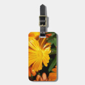 Gelbe Blüten Blume Kunst Liebe Schicksal Gepäckanhänger (Vorderseite vertikal)