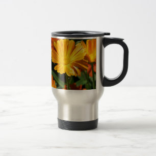 Gelbe Blüten Blume Kunst Liebe Schicksal Reisebecher