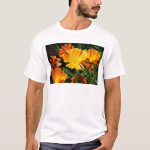 Gelbe Blüten Blume Kunst Liebe Schicksal T-Shirt