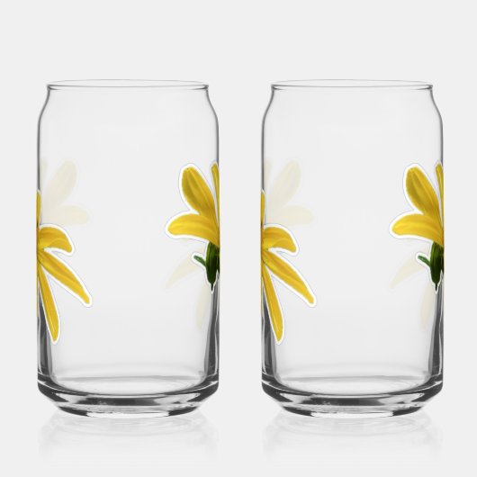 Gelbe Blüten Dosenglas (Rechts)