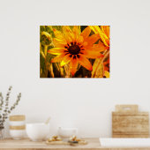 Gelbe Blüten Foto Werteposter Poster (Küche)