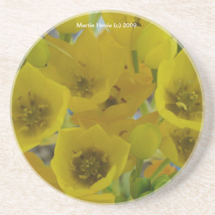 Gelbe Blüten - Untersetzer