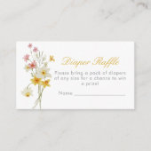 Gelbe Blütenblättertrige Gewinnscheine Frühjahrska Begleitkarte (Vorderseite)