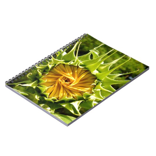 Gelbe Blütenblume Notizblock (Linke Seite)