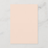 Gelbe Blütenbutter Hochzeitscode qr Begleitkarte (Rückseite)