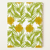 Gelbe Blütenhandschrift, botanischer Name Planer (Rückseite)