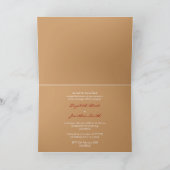 Gelbe Blütenschwänze Einladung / Rett Datum / TQ (Innenseite)