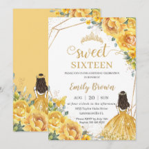 Gelbe Blütensüße 16 Geburtstagskrone