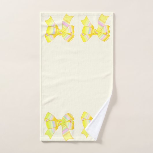 Gelbe Bogen Handtuch Set (Handtuch)