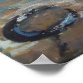 Gelbe Boje und rote Segel Abersoch 2012 Poster (Ecke)