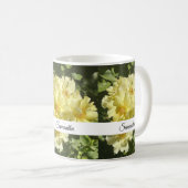 Gelbe Botanische Blumen Kaffeetasse (VorderseiteRechts)