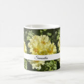 Gelbe Botanische Blumen Kaffeetasse (Mittel)