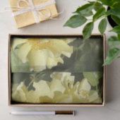 Gelbe Botanische Blumen Seidenpapier (Geschenk)