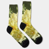 Gelbe Botanische Blumen Socken (Rechts)