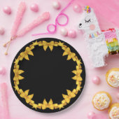 Gelbe Bow-Papierplatte Pappteller (Party)
