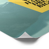 Gelbe Box Motivierend Poster (Ecke)