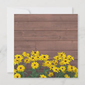 Gelbe Braun-Dusche Einladung (Rückseite)