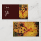 GELBE, braun Visitenkarte (Vorne/Hinten)