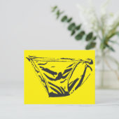 Gelbe Briefkarte Postkarte (Stehend Vorderseite)