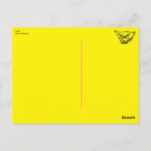 Gelbe Briefkarte Postkarte (Rückseite)