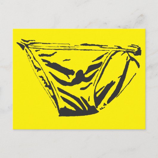 Gelbe Briefkarte Postkarte (Vorderseite)