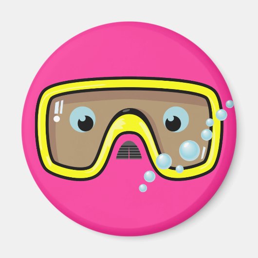 Gelbe Brille Magnet (Vorne)