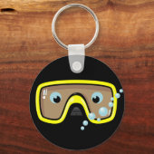 Gelbe Brille Schlüsselanhänger (Vorderseite)
