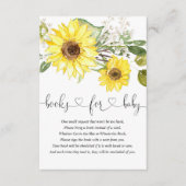 Gelbe Bücher für Babys mit Blumengrün Begleitkarte (Vorderseite)