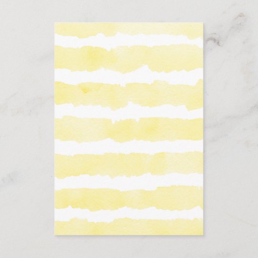 Gelbe Bücher für Babys mit Blumengrün Begleitkarte (Rückseite)